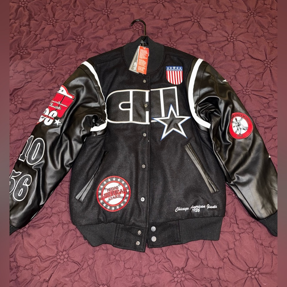 Headgear Classics Black and White Varsity Style Jacket